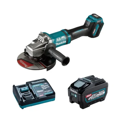 ESMERIL ANGULAR 7" XGT 40VMAX/7800 RPM/BL/BRAKE-AFT-ADT-XPT/2 BATERIAS 5AH /MAKPACK