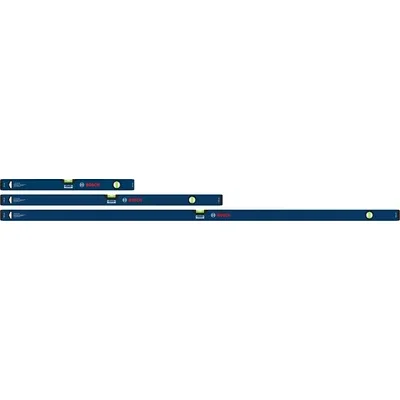 JUEGO DE NIVEL DE BURBUJA (60/100/180 CM) X 3 PZ