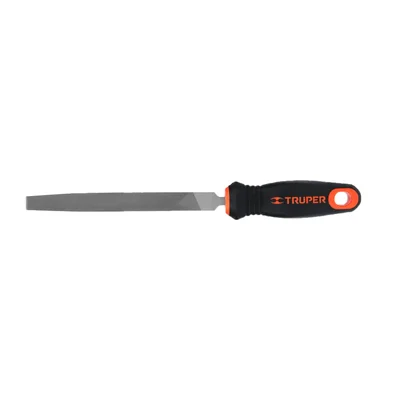 LIMA PLANA BASTARDA 6" CON MANGO DOBLE INYECCIÓN